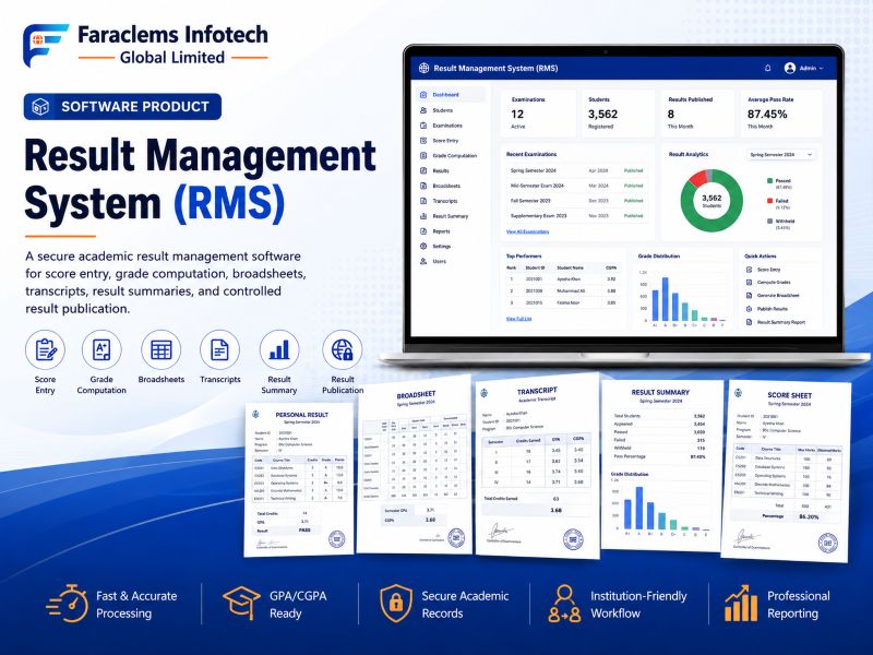 RESULT MANAGEMENT SYSTEM (RMS) SOFTWARE