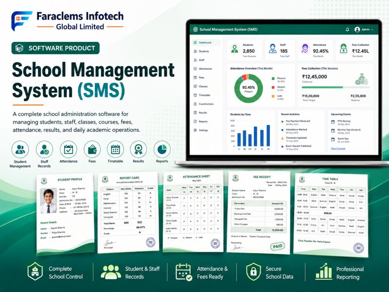 SCHOOL MANAGEMENT SYSTEM (SMS) SOFTWARE